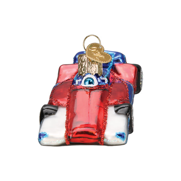 Old World Christmas Racing Car Ornament - hand-blown glass Christmas tree ornament (view 5)