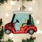 Old World Christmas Golf Cart Ornament - hand-blown glass Christmas tree ornament