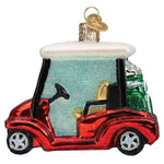 Old World Christmas Golf Cart Ornament - hand-blown glass Christmas tree ornament (view 3)