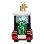 Old World Christmas Golf Cart Ornament - hand-blown glass Christmas tree ornament (view 5)