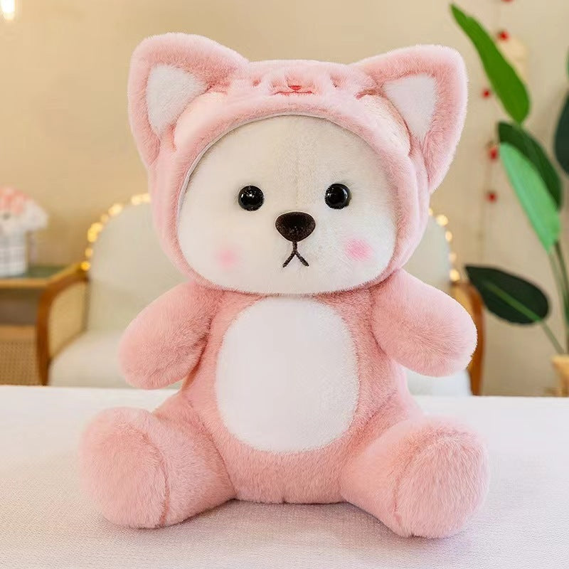 Little Bear Doll Cute Bear Wearing A Hat Doll Transformation Plush Toy - Cindi Book
