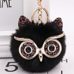 Lovely Owl Plush Doll Kids Favors Fur Ball Key Chain - Cindi Book