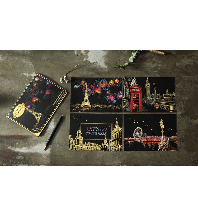 Scratch painting set creative birthday gift - Cindi Book