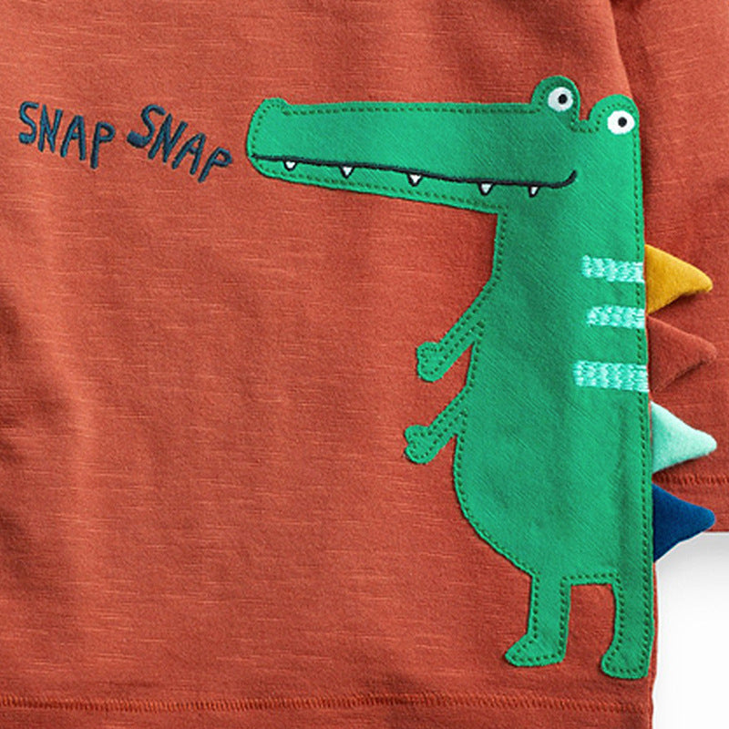 Knitted cotton boy t-shirt - Cindi Book
