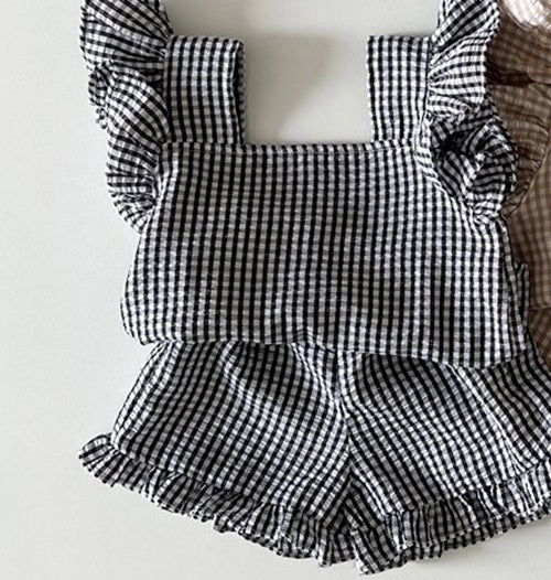 Girls' Ear Edge Short Sleeve Set - Cindi Book