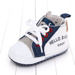 Canvas shoes color matching letters walking shoes - Cindi Book