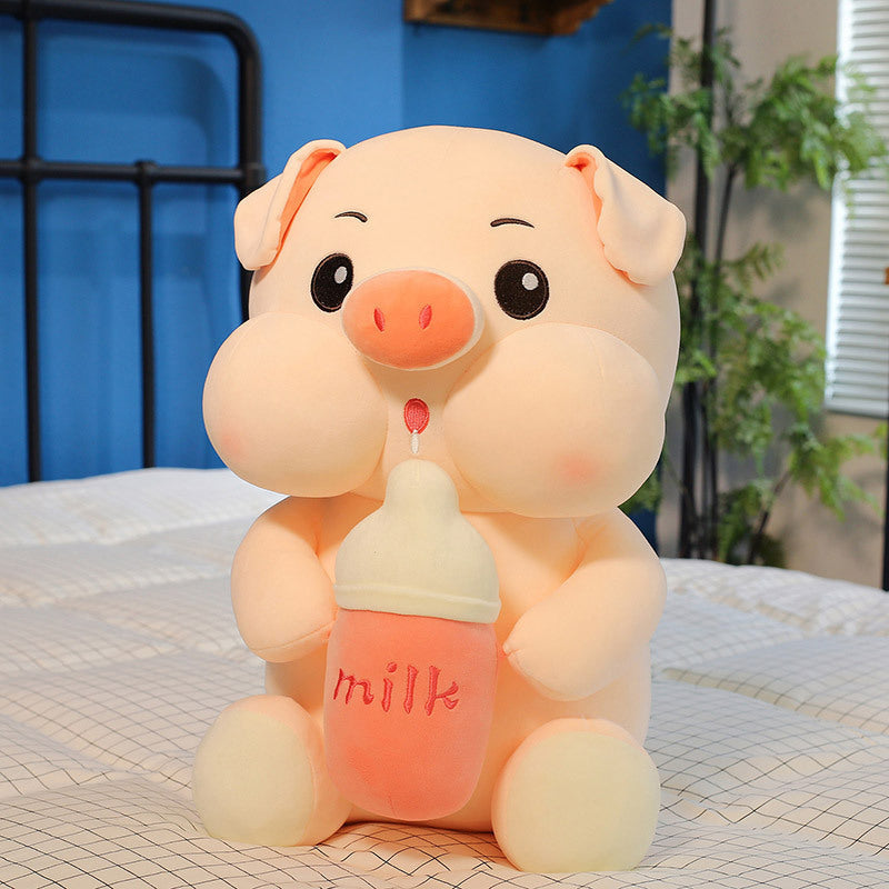 Baby Bottle Pig Ragdoll Plush Toy Doll - Cindi Book