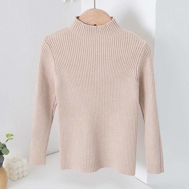 Children's Mock Neck Sweater Knitwear Top - Cindi Book