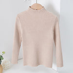 Children's Mock Neck Sweater Knitwear Top - Cindi Book