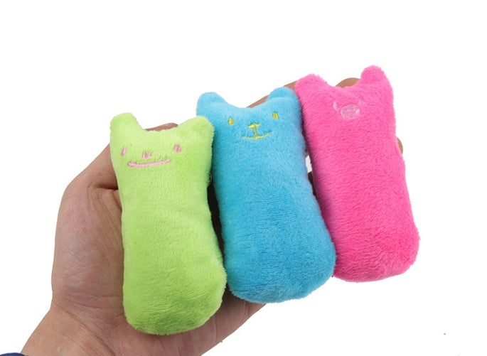 Catnip Cat Toys Pillow Interactive Cat Toy Catnip Pet Supplies Pillow Thumb Plush Teeth Grinding Bite Mint Cat Accessories - Cindi Book