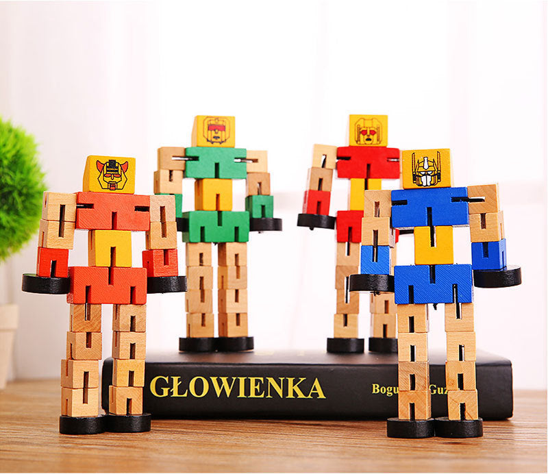 wooden robot toys - Cindi Book