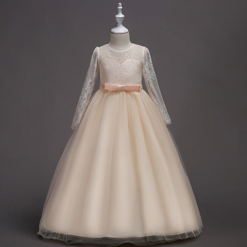 Kids Long Flower Girl Dress Dress - Cindi Book