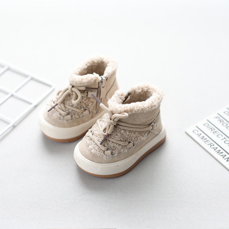 Plus Velvet Warm Korean Baby Cotton Shoes - Cindi Book
