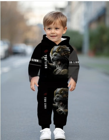 Trendy Cool Kids Casual Sports Hoodie Set - Cindi Book