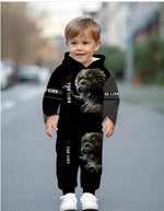 Trendy Cool Kids Casual Sports Hoodie Set - Cindi Book