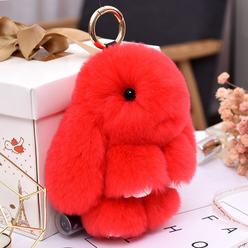 Fashionable Cotton Cute Rabbit Keychain Pendant - Cindi Book