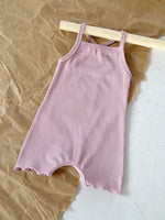 Baby Sunken Stripe Camisole One-piece Romper - Cindi Book