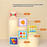 Childrens Geometric Tangram Puzzle Blocks Educational Magnetic Toy - Cindi Book