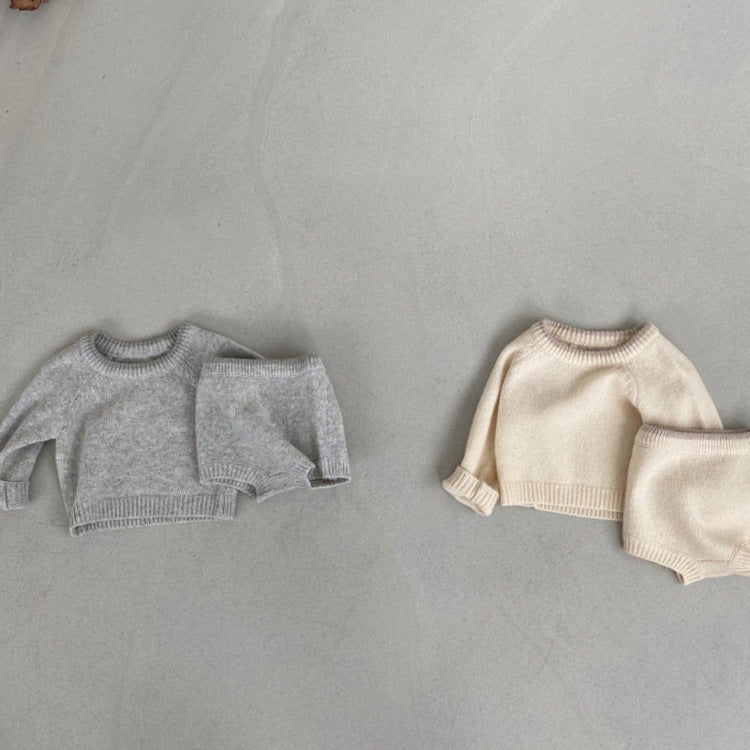 Baby Sweater Top Shorts Suit - Cindi Book