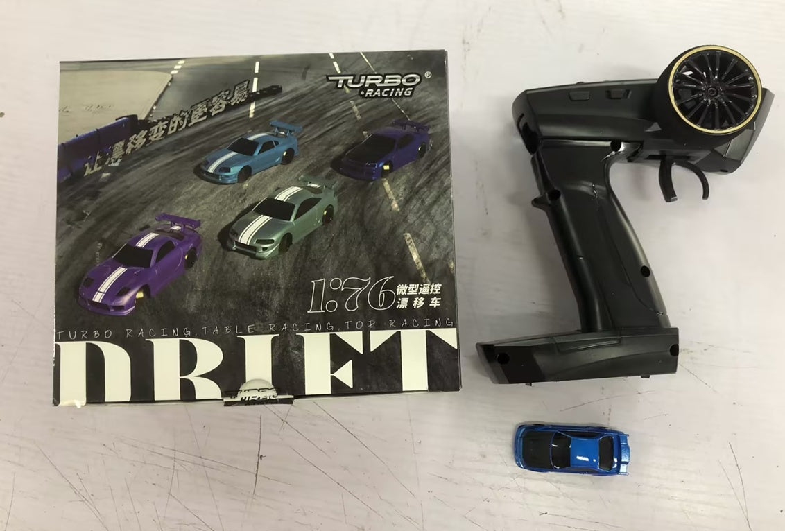 Turbo Racing 1vs76 C64 Drift RC Car With Gyro Radio Full Proportional Remote Control Toys RTR Kit For Kids And Adults - Cindi Book