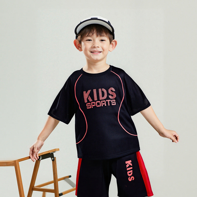 Children Short-sleeved Uniform Sportswear Set - Cindi Book