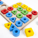 Geometric Pairing Blocks Leisure Board Game Toys - Cindi Book