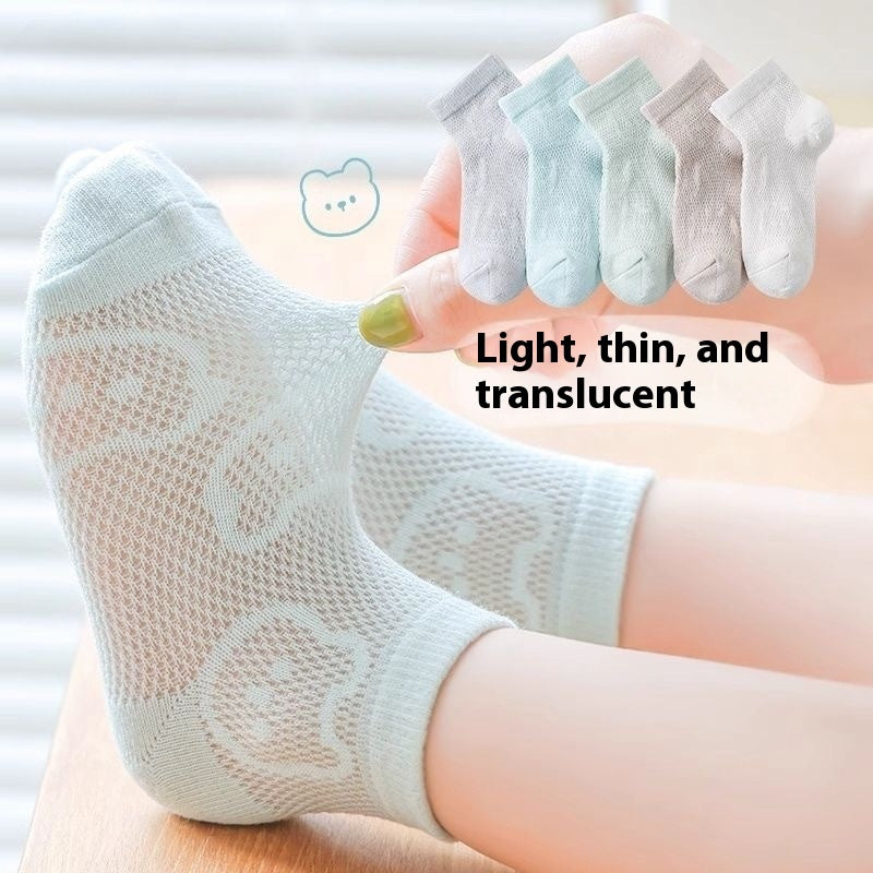 Children's Socks Tube Socks Springsummer Thin Breathable - Cindi Book