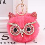 Lovely Owl Plush Doll Kids Favors Fur Ball Key Chain - Cindi Book