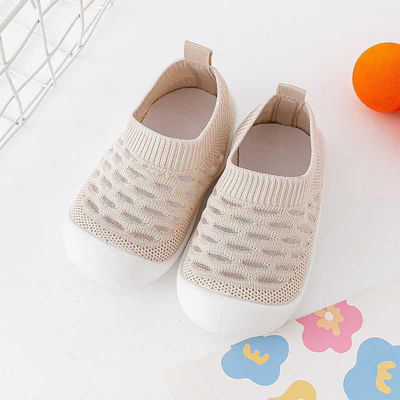 Baby Toddler Shoes Soft Sole Fly Knit Mesh Surface Breathable - Cindi Book