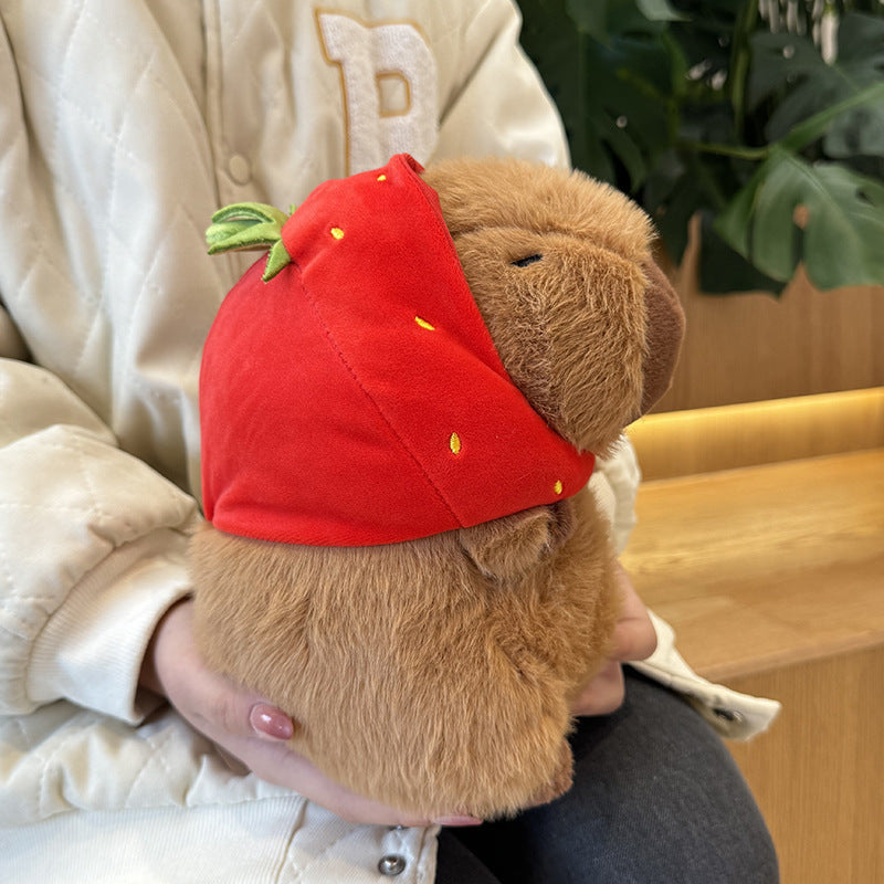 Birthday Hat Capabala Cute Capybara Plush Toy - Cindi Book