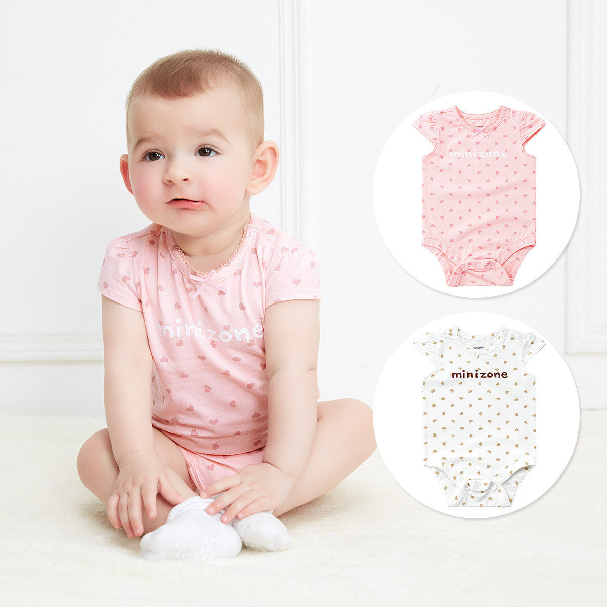 Baby Onesies Short Sleeved Girls Romper Baby Clothes - Cindi Book