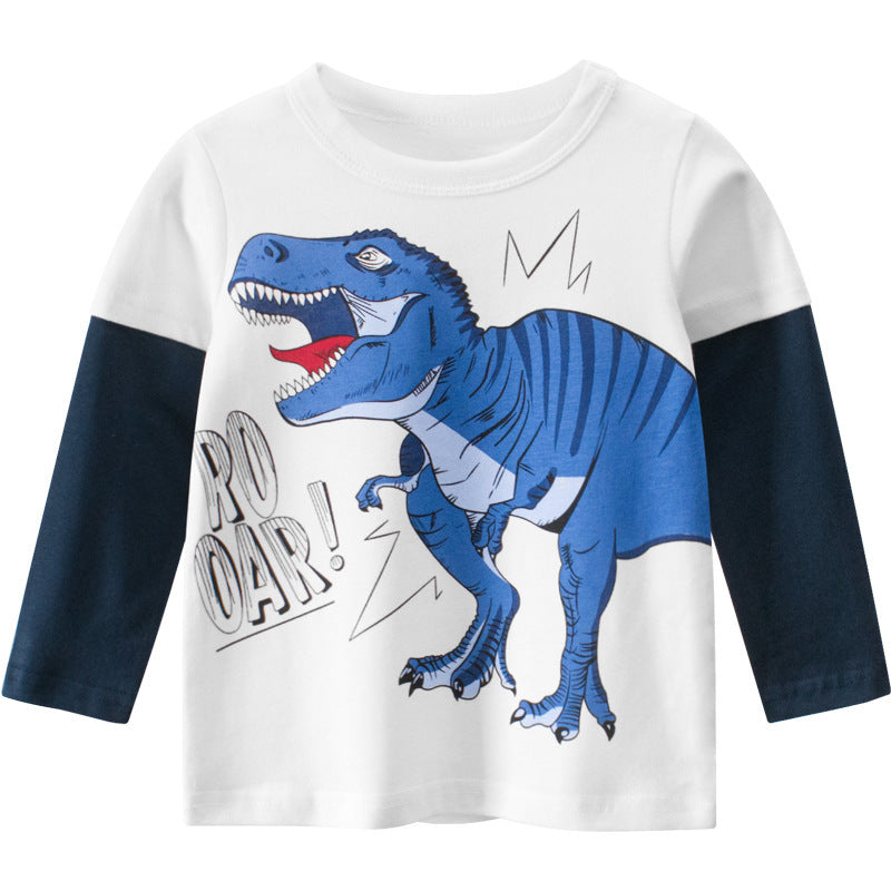 Baby Clothes Boy Cottoming Shirt Children Long Sleeve T-shirt - Cindi Book
