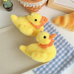 Cute Cole Duck Plush Toy Creative Yellow Little Duck Keychain Small Pendant Doll - Cindi Book