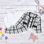 Long-sleeved Dresses Two-piece Children's Baby Small Incense Wind Suit - Cindi Book