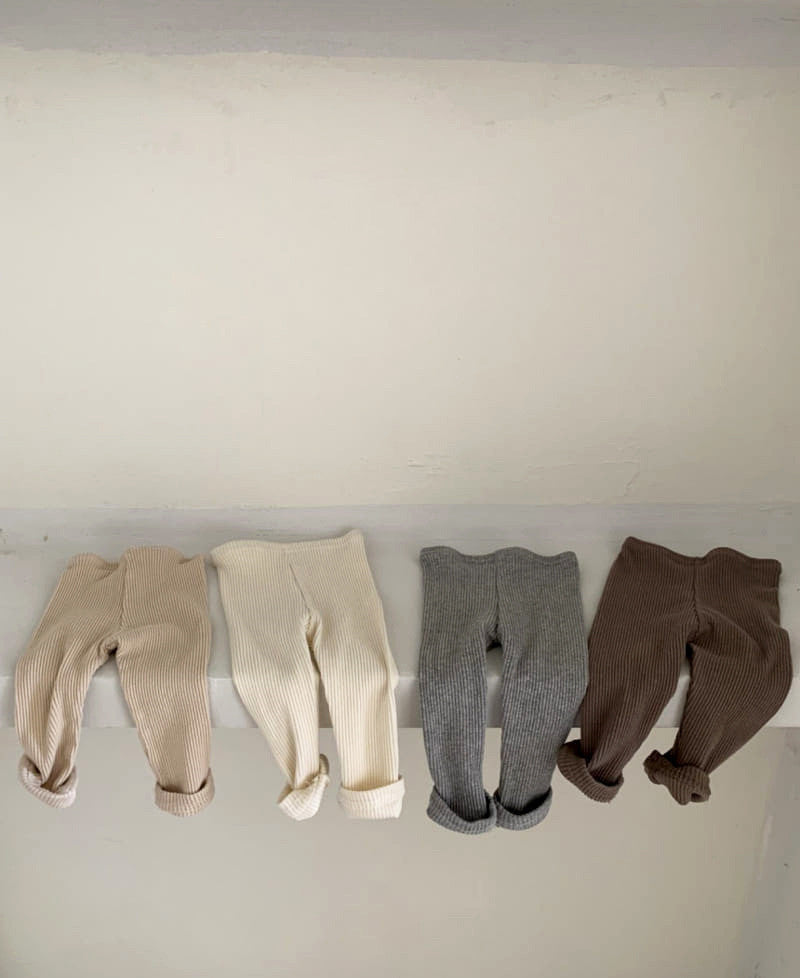 Baby Cotton Pit Strip Stretch Leggings Go Out And Leisure All-match - Cindi Book