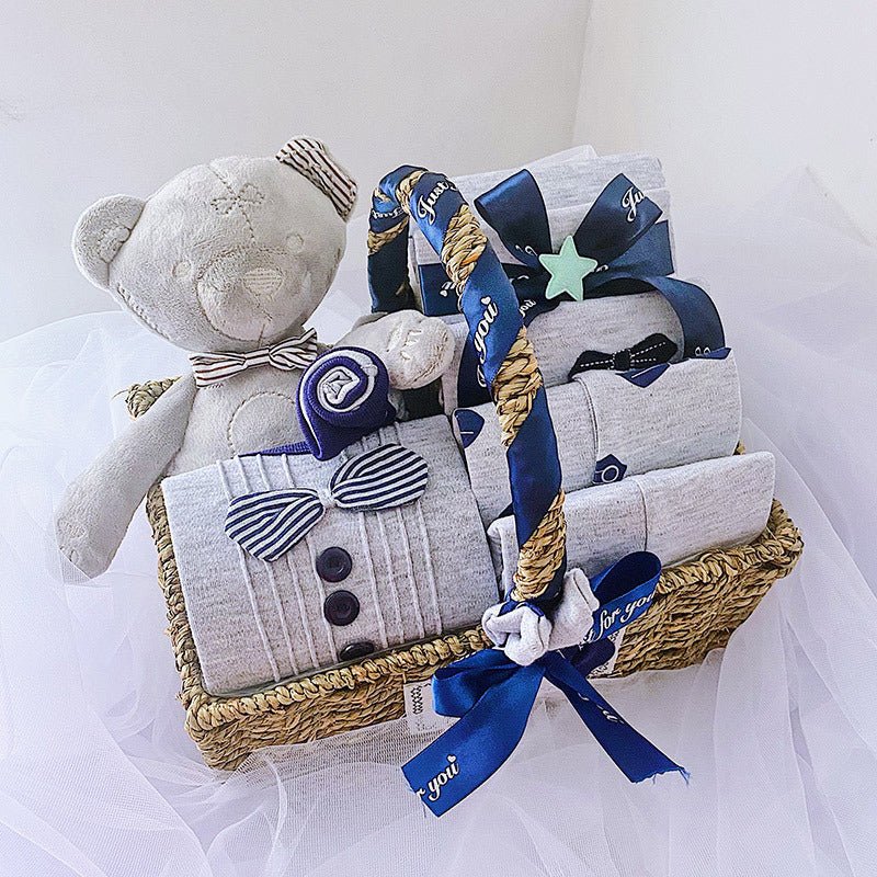 Newborn Boy Baby Clothes Set Gift Box Autumn And Winter - Cindi Book