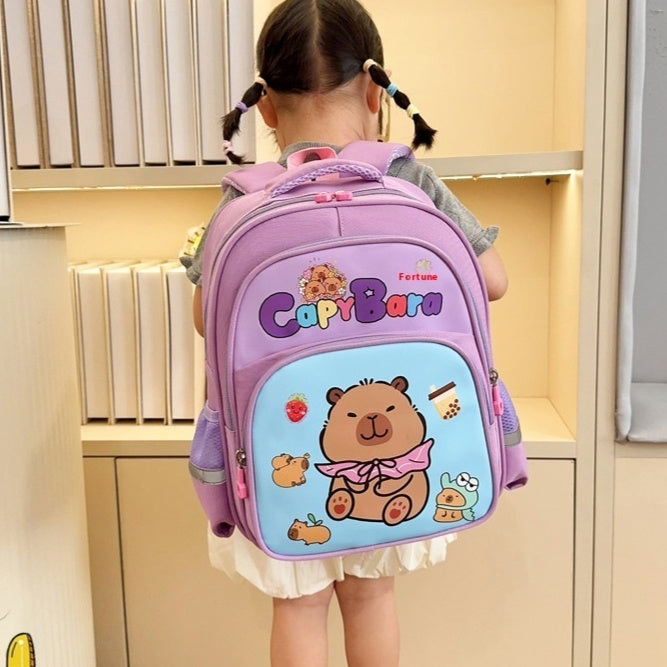New Children's School Bag Cartoon Capabala School Bag - Cindi Book