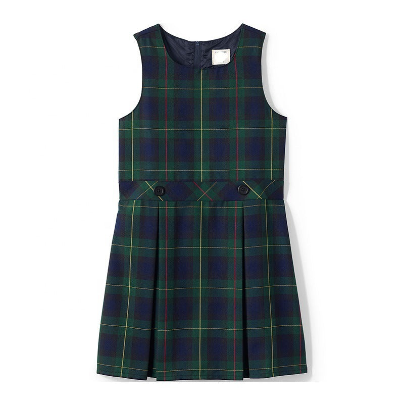Plaid British Style Uniform For Women Spring And Summer - Cindi Book