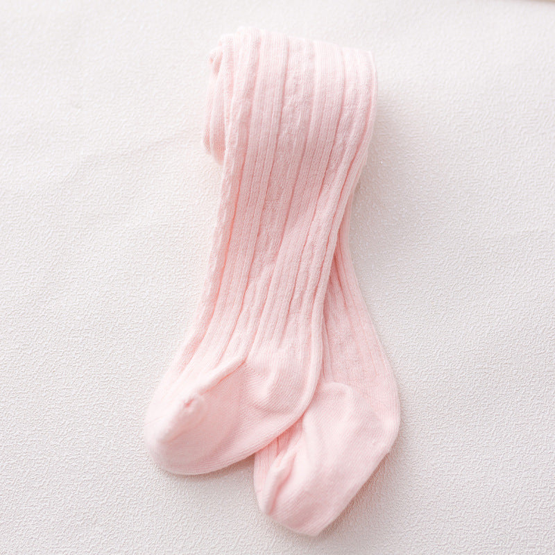 Fashion Simple Baby Cotton Solid Color Pantyhose - Cindi Book