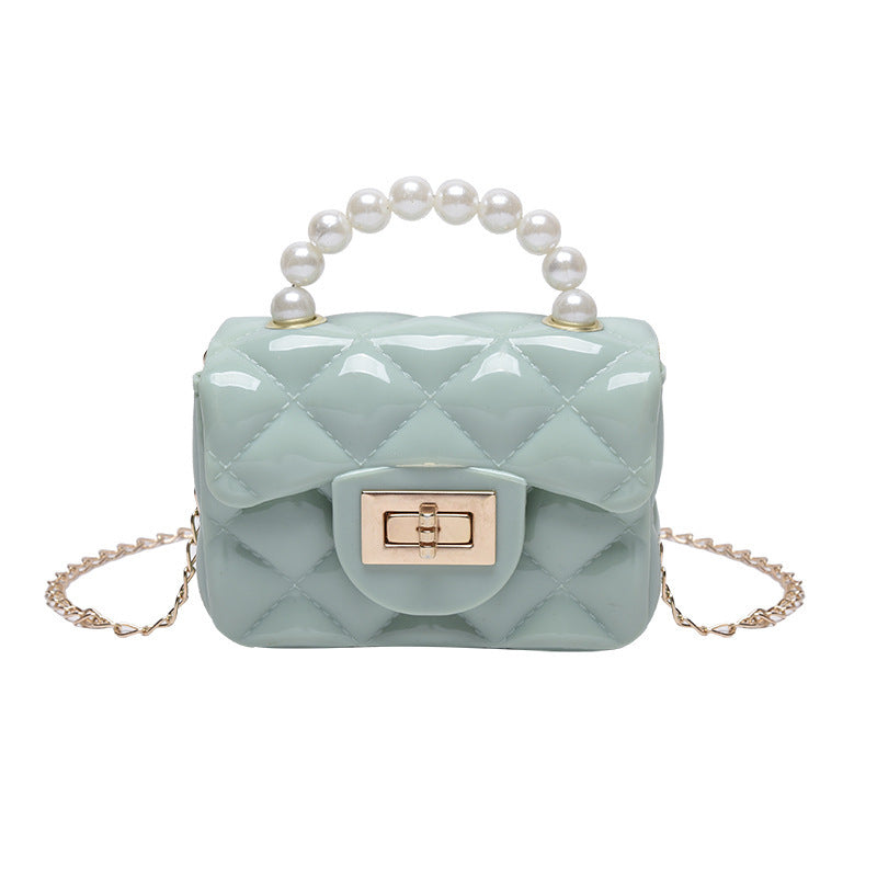 Pearl Hand One-shoulder Crossbody Chain Children's Bags - Cindi Book