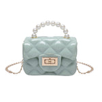 Pearl Hand One-shoulder Crossbody Chain Children's Bags - Cindi Book