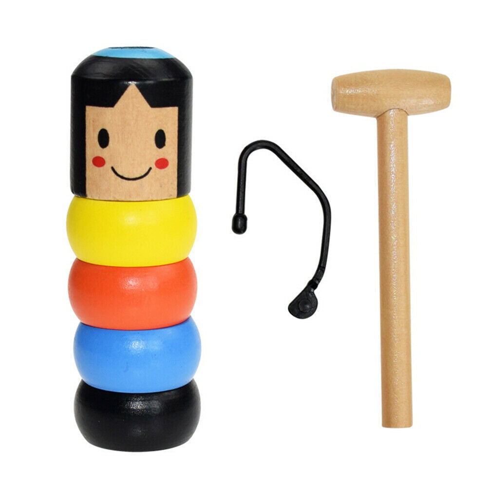 Immortal Daruma Unbreakable Wooden Man Magic Toy Magic Tricks Close Up Stage Magic Props Comedy Mentalism Toy Accessory - Cindi Book