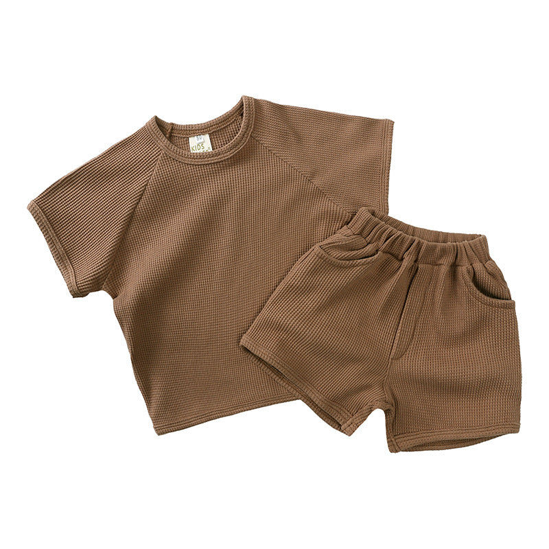 South Korea Children's Short-sleeved Shorts Suit - Cindi Book