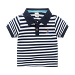 Children's Short-sleeved Polo Shirt Lapel T-shirt - Cindi Book
