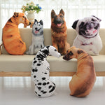 Funny 3D Dog Print Throw Pillow Creative Cushion Cute Plush Doll Gift Home Decor - Cindi Book
