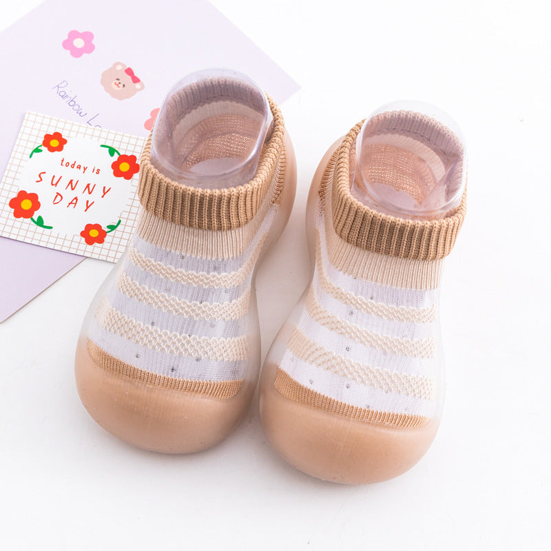 Baby Ice Silk Non-slip Socks Shoes Soft Bottom Breathable - Cindi Book