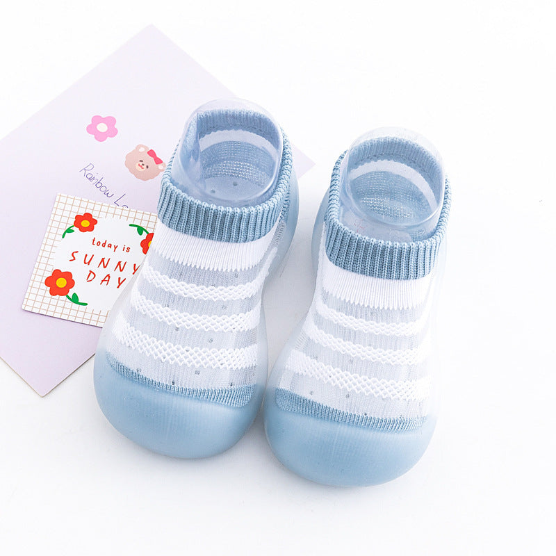 Baby Ice Silk Non-slip Socks Shoes Soft Bottom Breathable - Cindi Book
