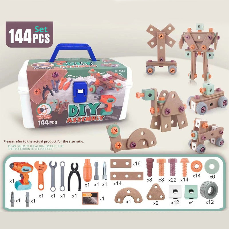 Educational Repair Assembly Playhouse Toolbox Set For Kids - Cindi Book
