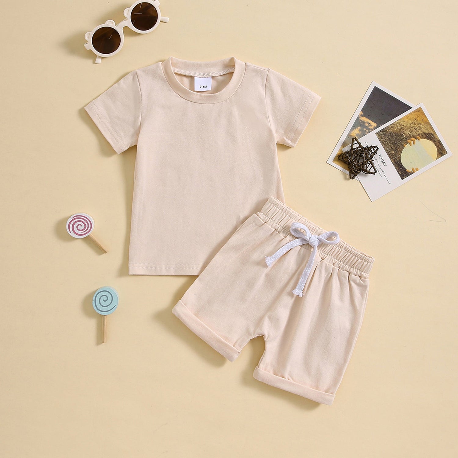 Children's Clothing Boys and Girls Short Sleeve Shorts Sports