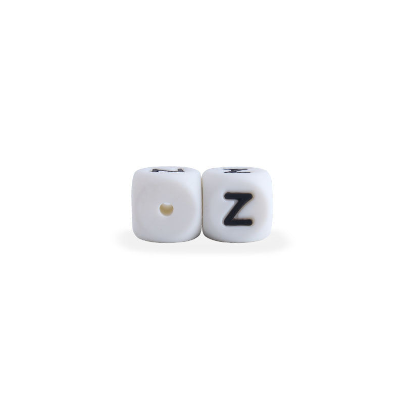 12mm Baby Products 26 Silicone English Alphabet Beads Teeth Accessories - Cindi Book